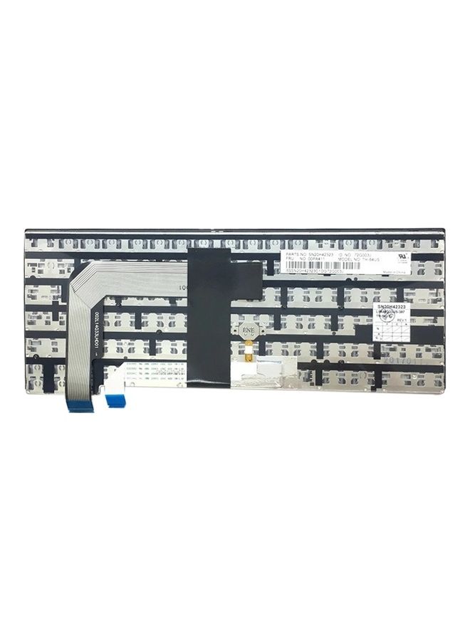 Keyboard for Lenovo Thinkpad T460S Laptop Black  - Image 3