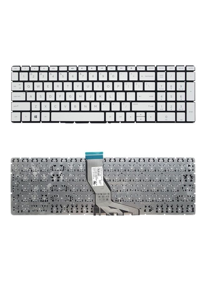 Generic - Keyboard for HP 15-BS000 15-BS100 15-BS500 15-BS600 Laptops Silver - Image 1