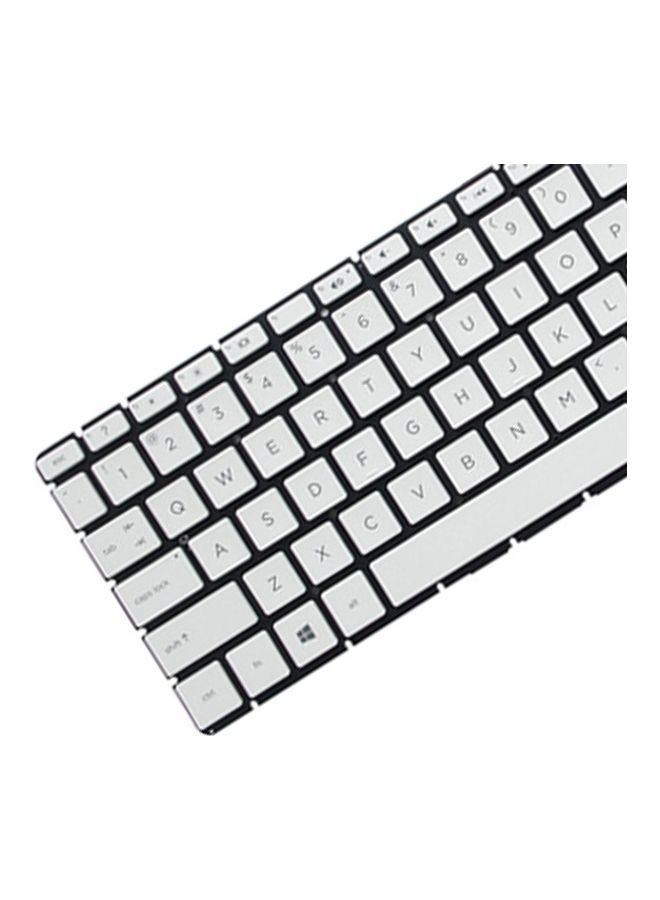 Generic - Keyboard for HP 15-BS000 15-BS100 15-BS500 15-BS600 Laptops Silver - Image 1