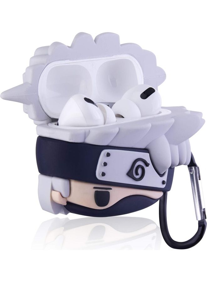 Aimax - Protective Kakashi Hatake Eye Covered Case For Apple AirPods Pro Purple/Black/Beige - Image 1