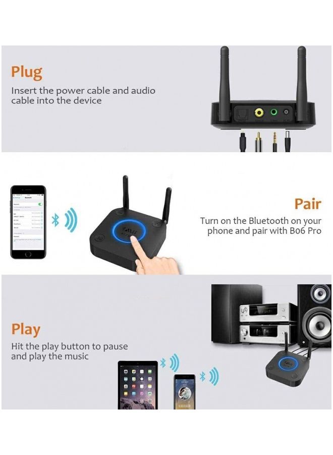 1mii - Bluetooth HiFi Receiver B06 Pro Black/Blue - Image 1