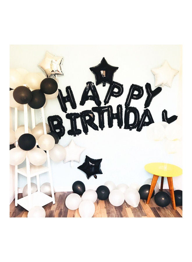 25-Piece Inflatable Happy Birthday Foil Balloon Set - Image 2