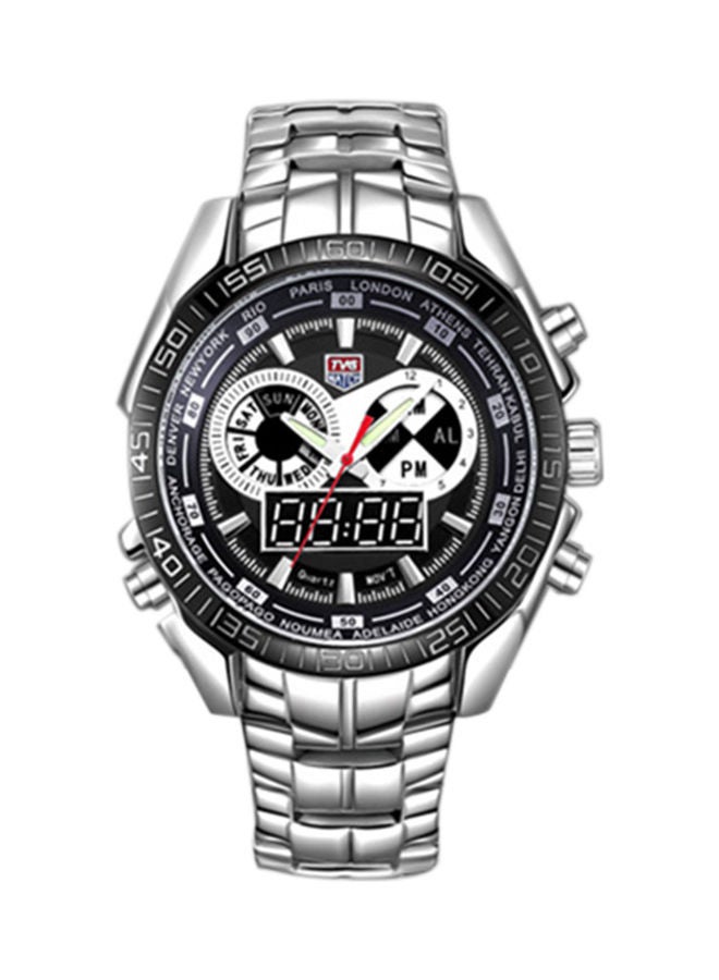 Men's Stylish Analog And Digital Wrist Watch