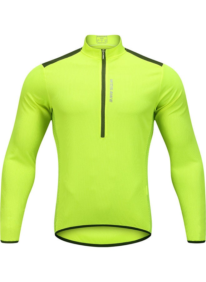 WOSAWE - Half Open Zipper Casual Long Sleeve Top - Image 1