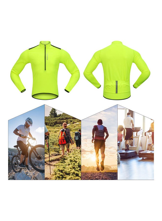 WOSAWE - Half Open Zipper Casual Long Sleeve Top - Image 1