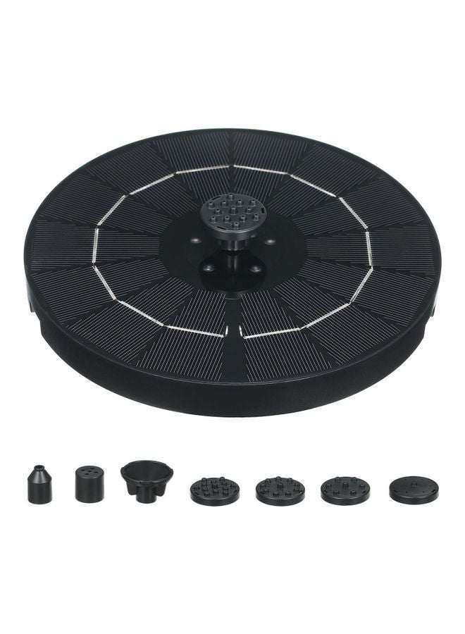 Generic Solar Powered Fountain With 7 Nozzles Black  - Image 2