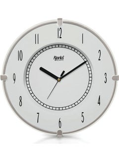 Ajanta Quartz Analogue Simple Wall Clock White  - Image 1
