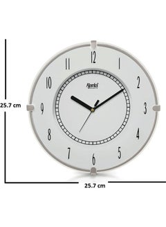 Ajanta Quartz Analogue Simple Wall Clock White  - Image 2