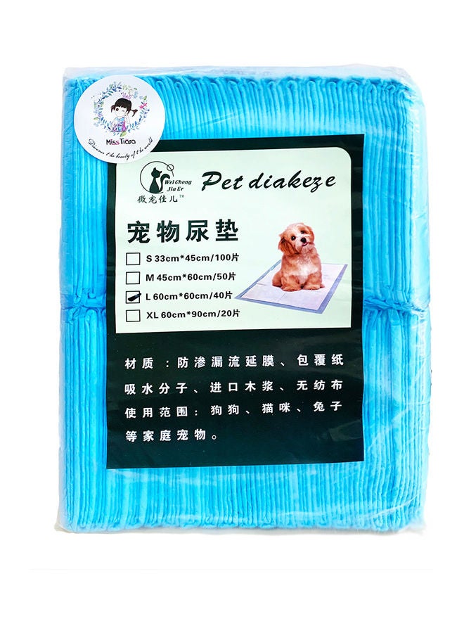 MissTiara - 40-Piece Toilet Training Disposable Diaper Blue/White - Image 1