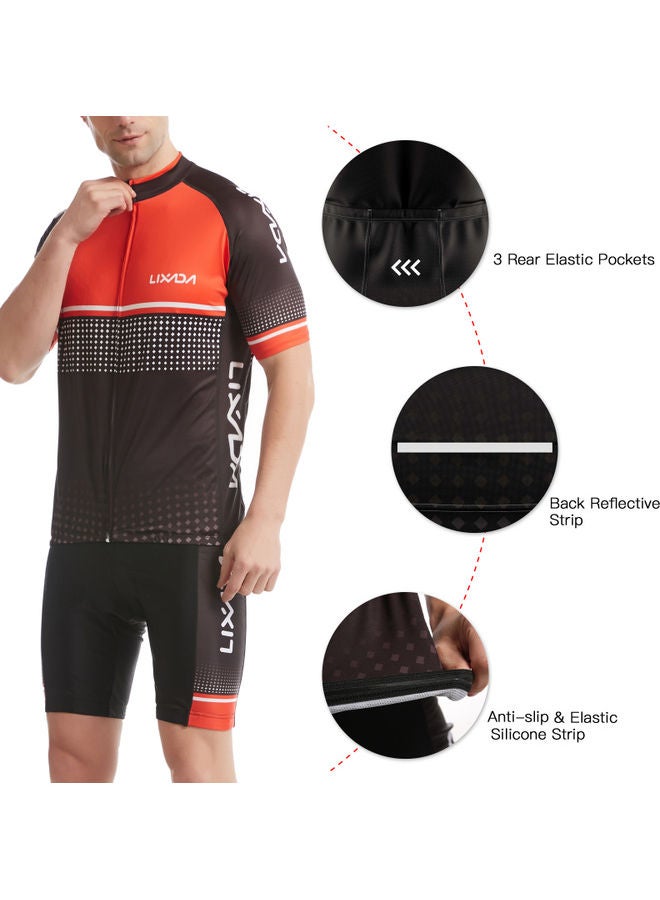 LIXADA 2-Piece Biking Shirt With Padded Shorts Set L  - Image 5