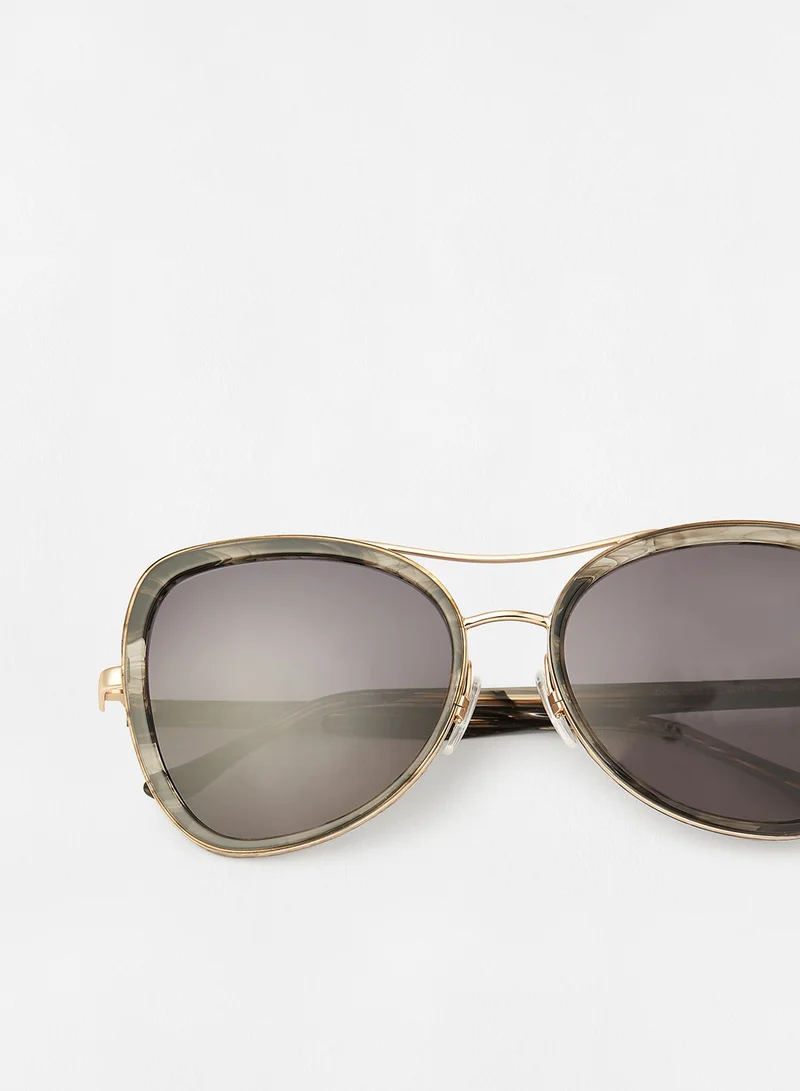 Donna Karan Women's Butterfly Sunglasses