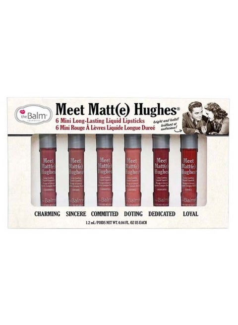 Meet Matt(e) Hughes Liquid Lipstick Set 6x1.2  ML Multicolour