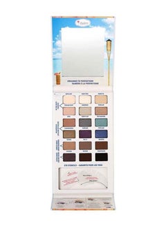 Balmsai Eyeshadow And Brow Palette With Shaping Stencils Blue/Purple/Green
