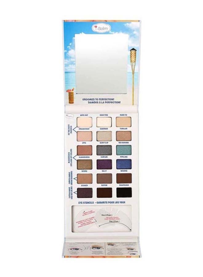theBalm - Balmsai Eyeshadow And Brow Palette With Shaping Stencils Blue/Purple/Green - Image 1