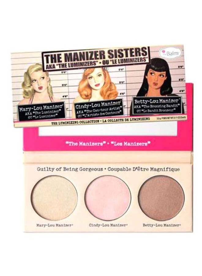 theBalm - The Manizer Sisters Luminizing Palette Beige/Pink/Brown - Image 1