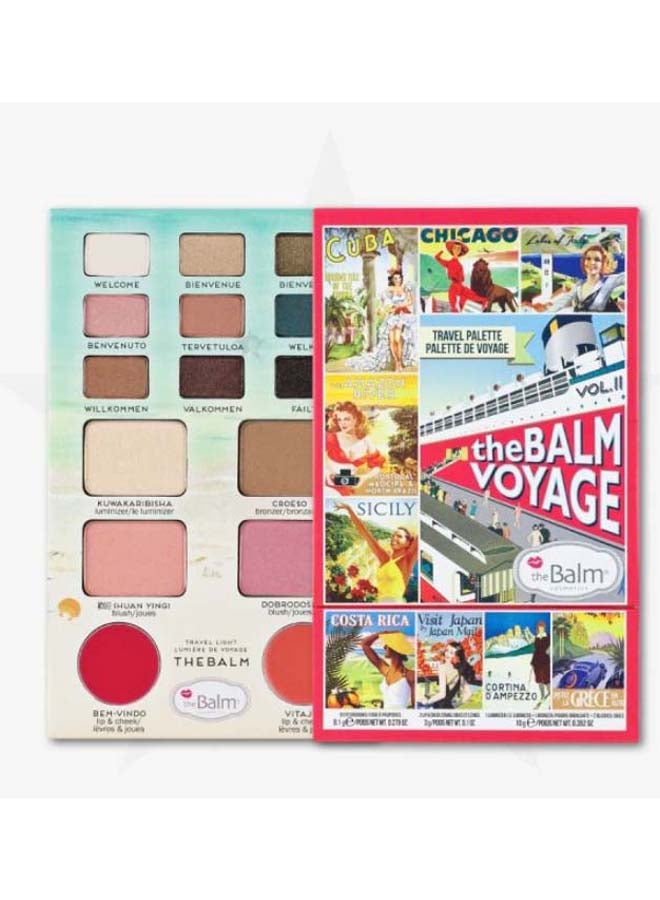 theBalm Voyage 2 Face Palette Pink/Beige/Brown  - Image 1