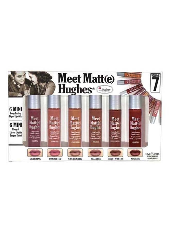 theBalm - 6-Piece Meet Matte Hughes Volume 7 Lip Gloss Set Multicolour - Image 1