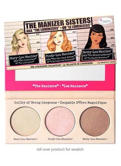 The Manizer Sisters Bronzer Highlighter Palette Betty Lou Manizer, Cindy Lou Manizer, Mary Lou Manizer