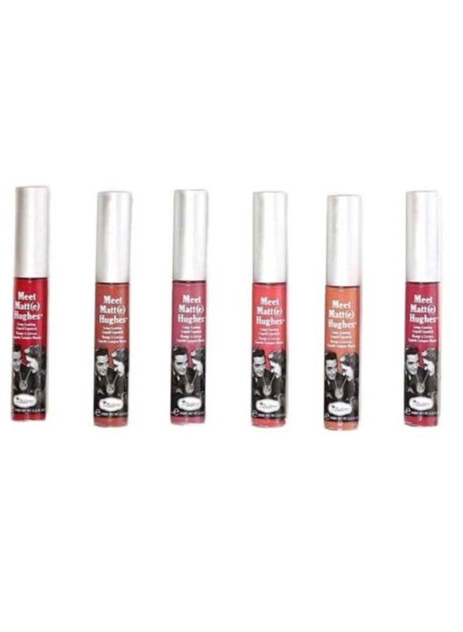 theBalm 6-Piece Meet Matt Hughes Long Lasting Lipstick Doting/Dedicated/Loyal - Image 3