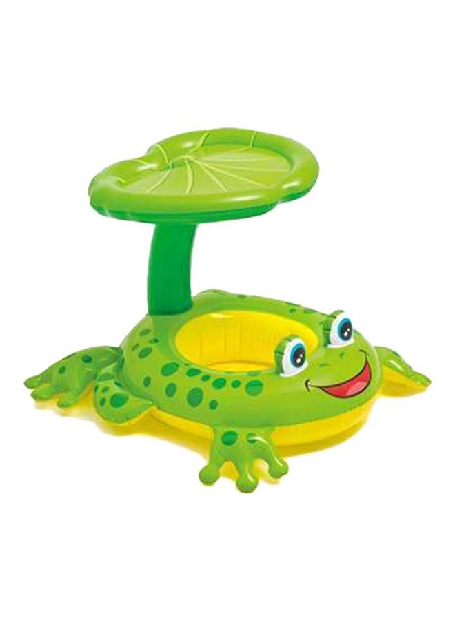 INTEX Froggy Friend Shaded Canopy Pool Floating Raft 119 x 79cm - Image 1