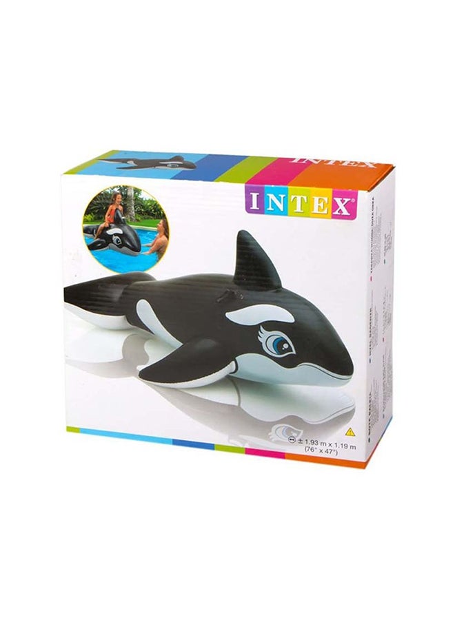 WHALE RIDE-ON AGE 3+ YEARS 1.88m x 1.22m 193x119cm