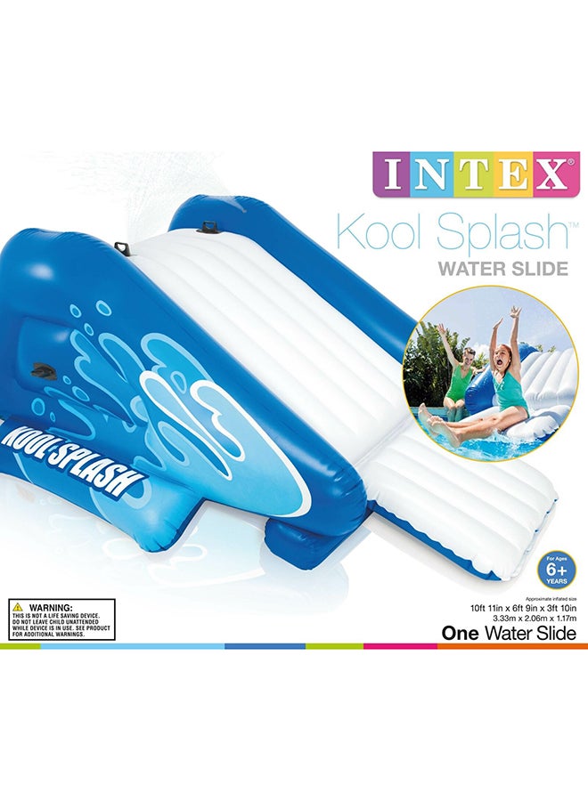 Unique Design Kool Splash Inflatable Water Slide Play Center For Smooth And Safe Landing 3.33x 2.06x 1.17meter
