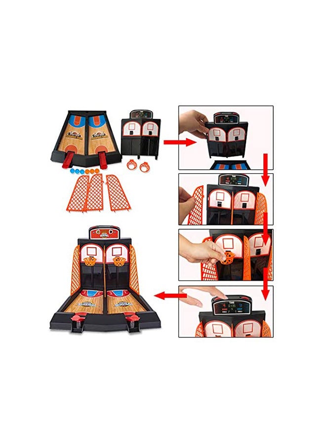 Maggift - Fine Craftsmanship Parent Child Interaction Shooting Basketball Tabletop Game Toy 9x8.7inch - Image 1