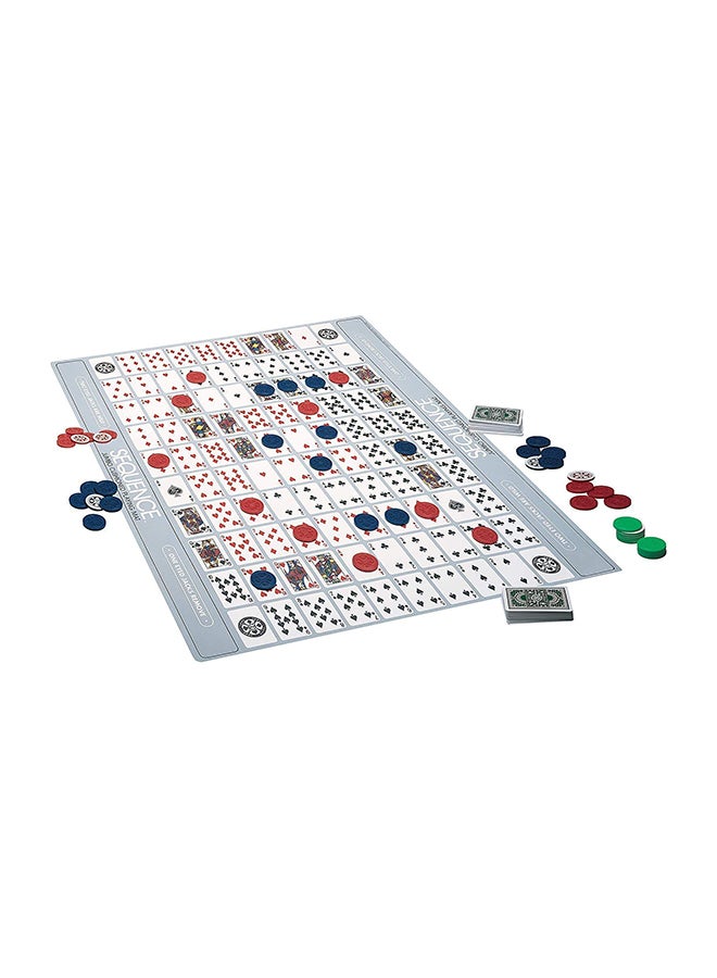 Jax Ltd Inc - Jumbo Sequence Strategy Board Game With Playing Cards And Multicolour Crowning Chips - Image 1
