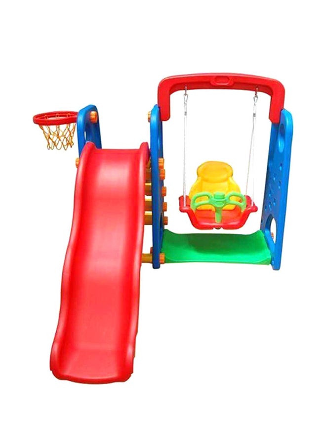 RBWTOYS 3-In-1 Swing And Slide Basketball Game 170x170x130cm - Image 2