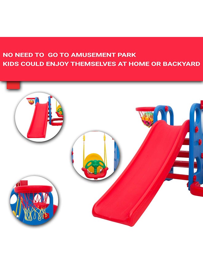 RBWTOYS 3-In-1 Swing And Slide Basketball Game 170x170x130cm - Image 4