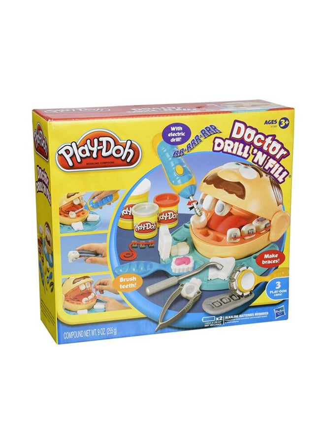 Play-Doh - Doctor Drill 'N Fill The Dentist 37366 3.5x10.1x9.1inch - Image 1