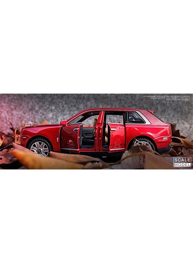 Lishp Rolls Royce Cullinan Alloy Pullback Car MX213 Red - Image 4