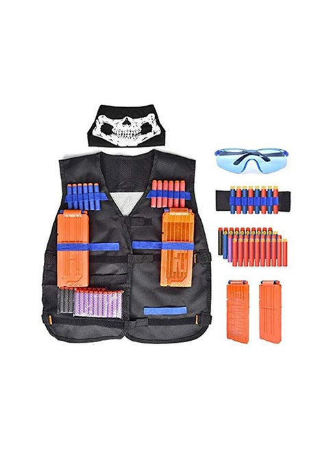 14-Piece Portable Sturdy Durable N-Strike Elite Darts Quick Reload Xlips Set 7.01x19.99x39.09cm