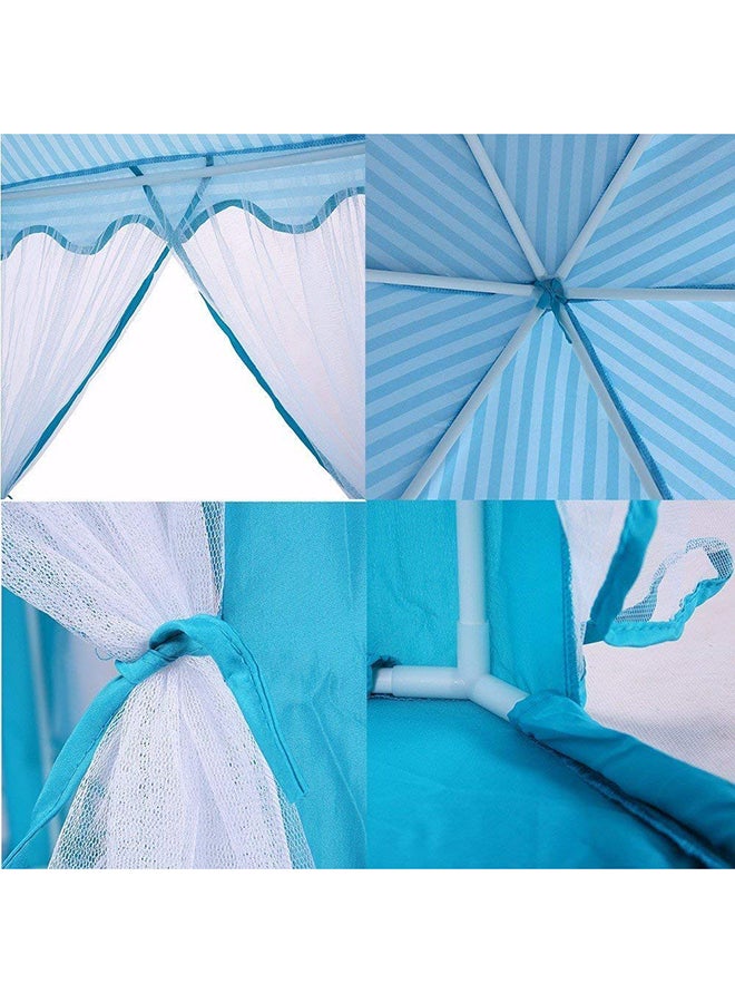 كارب خيمة لعب بتصميم قلعة سداسية الشكل مع ناموسية شبكية  - Image 3