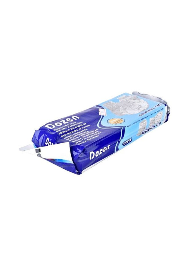 Dozen Modelling Clay White 1kg - Image 2