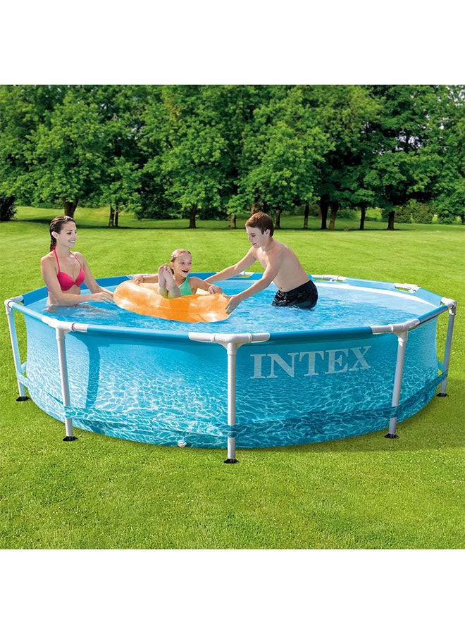 Beachside Frame Round Swimming Pool 305x76cm - v1627659897/N43250115A_5