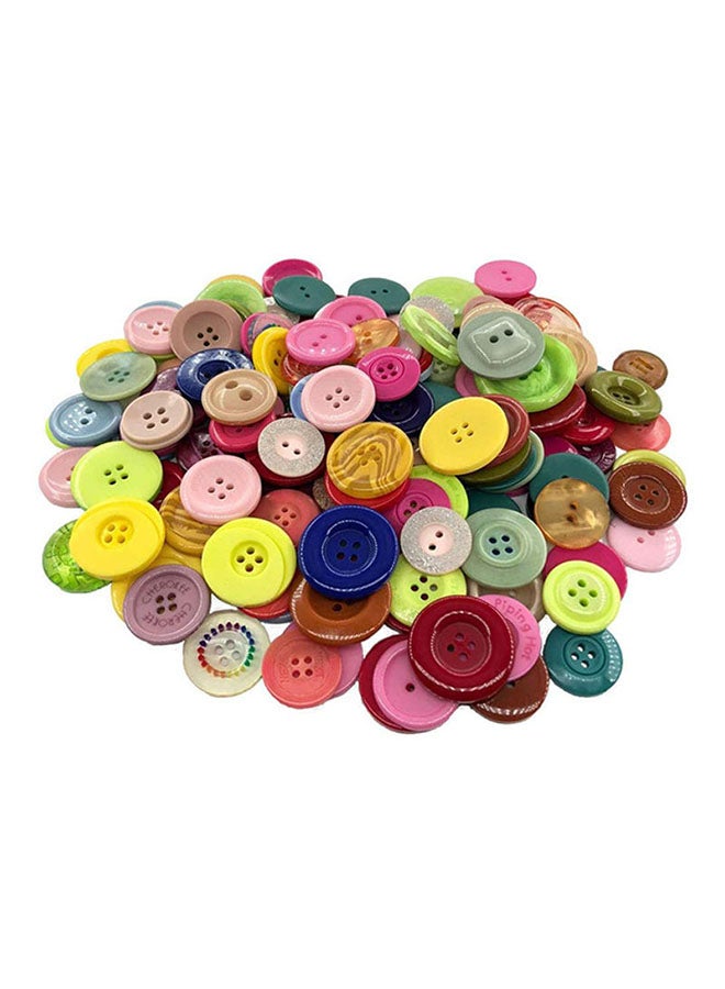 Generic - 600 Pieces Colourful Resin Buttons For Art Scrapbooking and Diy Crafts 10cm - Image 1