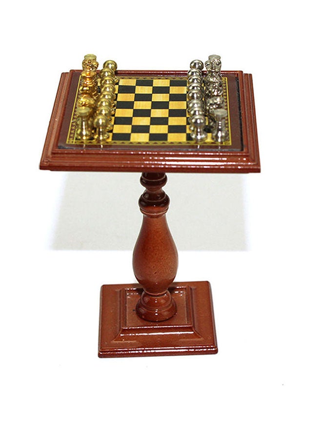 طَقم قطع شطرنج مُصغرة وطاولة - Image 2