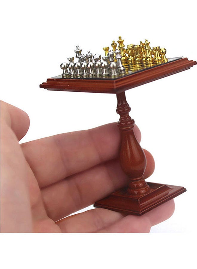 طَقم قطع شطرنج مُصغرة وطاولة - Image 4