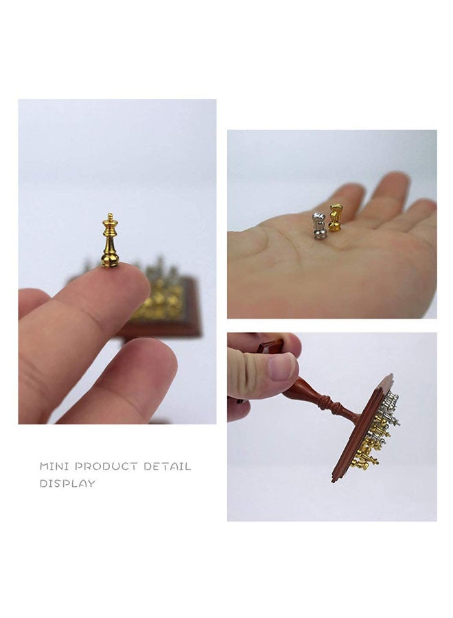 طَقم قطع شطرنج مُصغرة وطاولة - Image 5