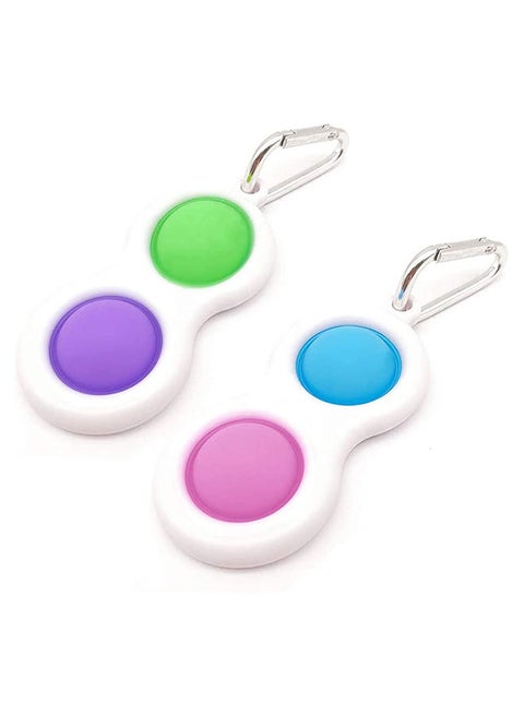 2-Piece Simple Fidget Dimple Toy
