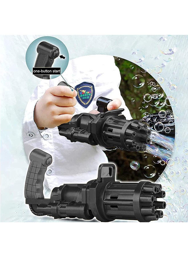 8 Hole Design Portable Non-Toxic Electric Gatling Bubble Maker Machine Gun