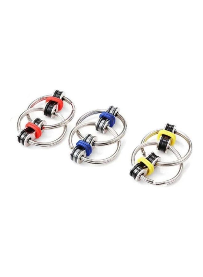 Pack Of 3 Flippy Chain Fidget Cube Toys