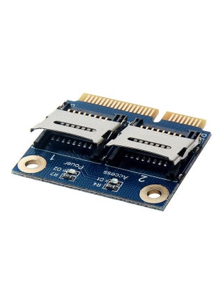 Dual Micro SD TF To Mini PCI Express Memory Card Reader Adapter Multicolour - v1627708243/N49621272A_1