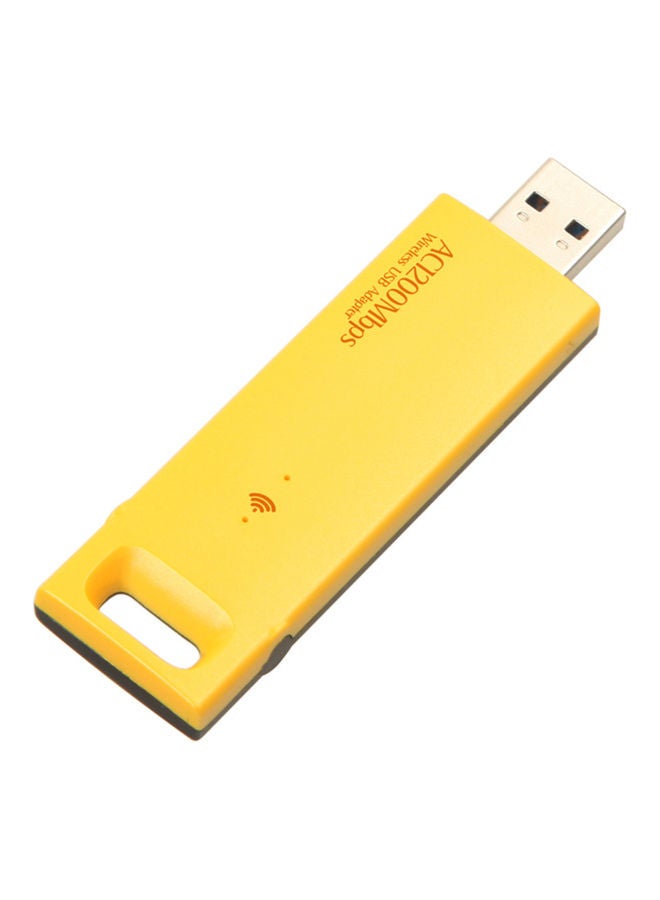 Generic Wireless USB Adapter Yellow  - Image 2