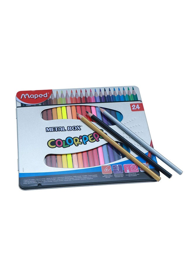 مابد مجموعة أقلام رصاص كلر بيبس من 24 قطعة متعدد الألوان - Image 3