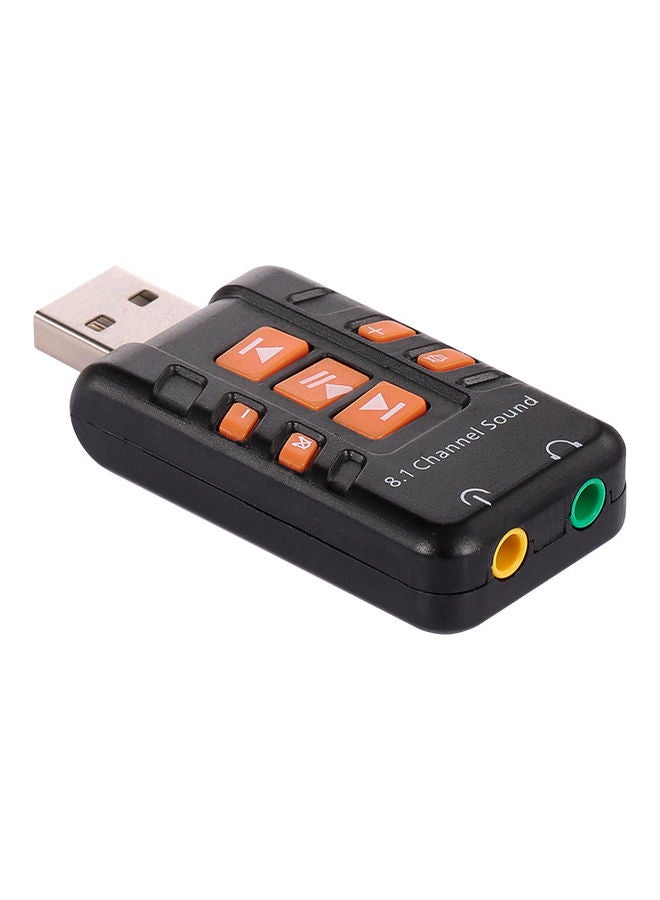 ماركة غير محددة بطاقة صوت خارجية بمنفذ USB 8.1 لون أسود  - Image 2