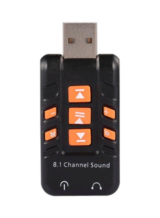 USB 8.1 External Sound Card Black - v1627710582/N49621848A_1