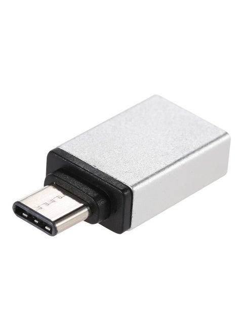 Reversible Type-C Adapter For Apple MacBook Silver