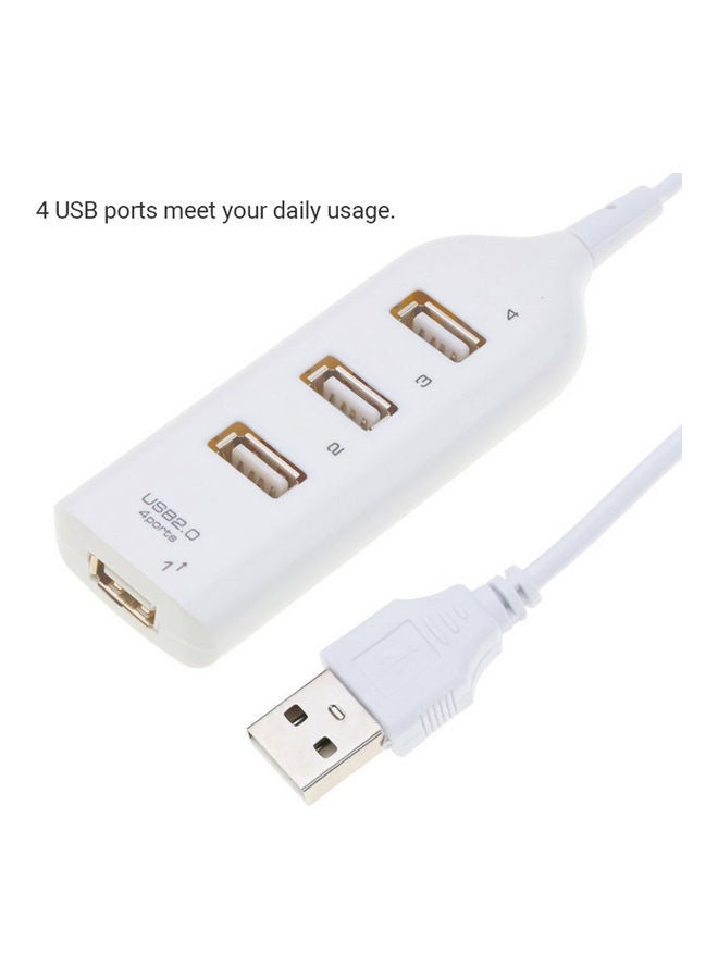 Generic 4-Ports USB Hub White  - Image 5